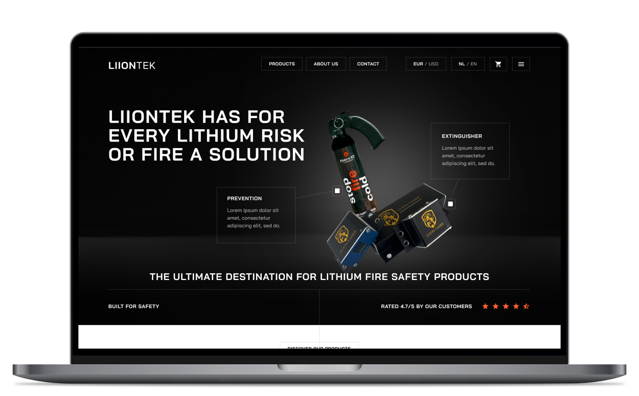 Liiontek webshop